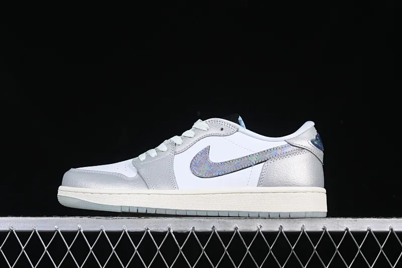 All Categories Air Jordan Jordan Series Basketball Shoes Air Jordan 1 Low Air Jordan 1 Low OG AJ1 Joe 1 Year of the Snake Limited Silver Snake Low-top Retro Basketball Shoes HF3144-100